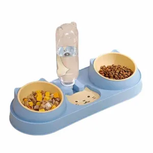 الحيوانات الأليفة طعام قطط عاء الكلب مغذ . Pet Cat Food Dog Bowl Automatic Feeder