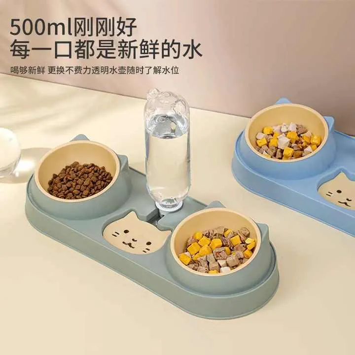 الحيوانات الأليفة طعام قطط عاء الكلب مغذ . Pet Cat Food Dog Bowl Automatic Feeder