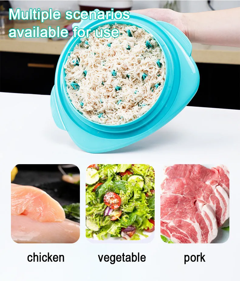 2pcs Red New Chicken Shredder | Effortless Chicken Breast Shredding Tool | Meal Prep & Baby Food