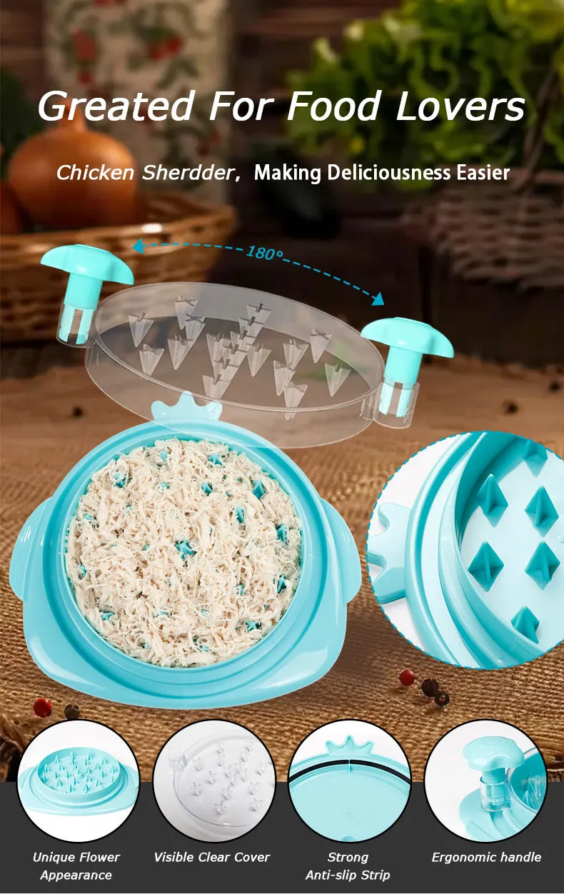 2pcs Red New Chicken Shredder | Effortless Chicken Breast Shredding Tool | Meal Prep & Baby Food