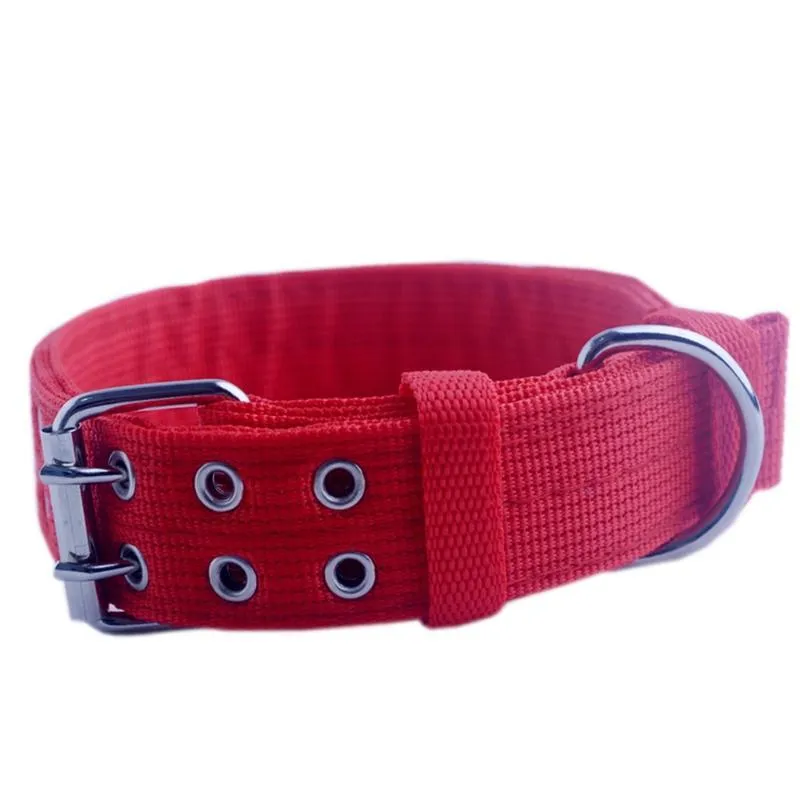 Cute Solid Army Green Canvas Dog's Collar