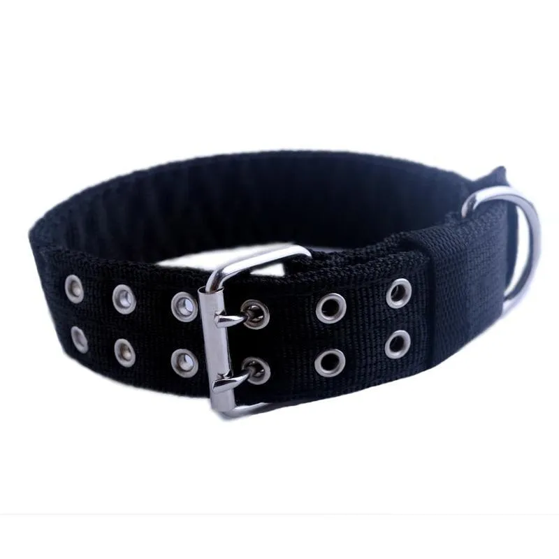 Cute Solid Army Green Canvas Dog's Collar