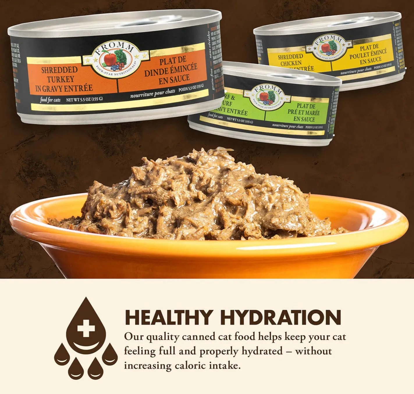 Fromm Four-Star Wet Cat Food Shredded in Gravy Entrée