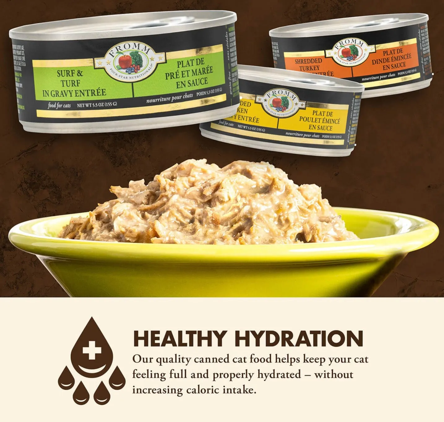 Fromm Four-Star Wet Cat Food Shredded in Gravy Entrée