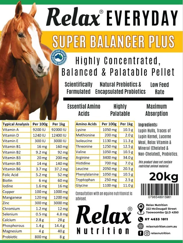 Relax Nutrition Super Balancer Plus 20kg